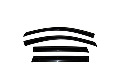 AVS Ventvisor Outside Mount Window Deflectors (4PC): Dodge Ram Crew Cab (09-18) - Smoke Deflectors offroad accessory | Iron Ridge Offroad