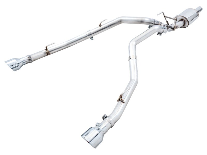 AWE 0FG Dual Rear Exit Catback Exhaust Chrome Silver Tips (REAR): Dodge & RAM Classic 1500 5.7L 2009-21 Exhaust, Mufflers & Tips offroad accessory | Iron Ridge Offroad