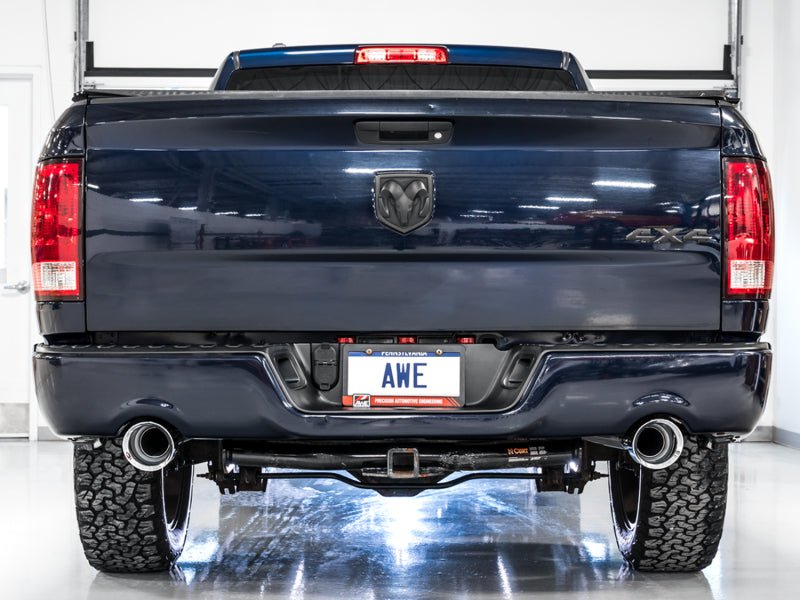 AWE 0FG Dual Rear Exit Catback Exhaust Chrome Silver Tips (REAR): Dodge & RAM Classic 1500 5.7L 2009-21 Exhaust, Mufflers & Tips offroad accessory | Iron Ridge Offroad