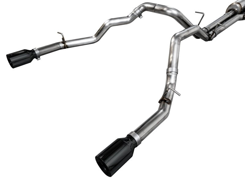 AWE Tuning 0FG Catback Exhaust Diamond Black Tips (REAR): Ram 1500 2025 3.0L Hurricane Exhaust, Mufflers & Tips offroad accessory | Iron Ridge Offroad