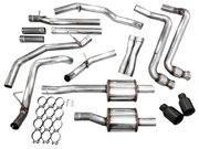 AWE Tuning 0FG Catback Exhaust Diamond Black Tips (REAR): Ram 1500 2025 3.0L Hurricane Exhaust, Mufflers & Tips offroad accessory | Iron Ridge Offroad