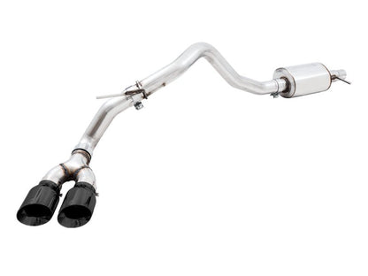 AWE Tuning 2019 - 2023 Ford Ranger 0FG Performance Exhaust System w/Diamond Black Tips & Rock Guard Exhaust offroad accessory | Iron Ridge Offroad
