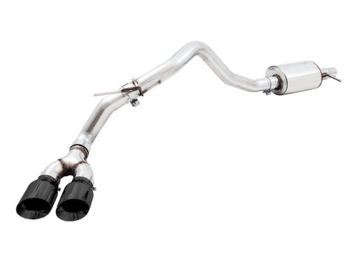 AWE Tuning 2019 - 2023 Ford Ranger 0FG Performance Exhaust System w/Diamond Black Tips & Rock Guard Exhaust offroad accessory | Iron Ridge Offroad