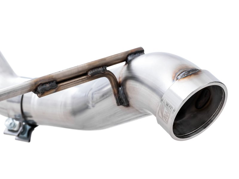 AWE Tuning 2021+ Ford Bronco 0FG Exhaust (No Tips) w/ Bash Guard Exhaust offroad accessory | Iron Ridge Offroad