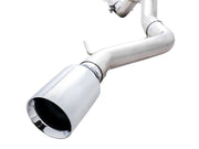 AWE Tuning 2021+ Ford Bronco 0FG Single Rear Exit Exhaust w/Chrome Silver Tip & Bash Guard Exhaust offroad accessory | Iron Ridge Offroad