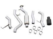 AWE Tuning 2021+ Ford Bronco 0FG Single Rear Exit Exhaust w/Diamond Black Tip & Bash Guard Exhaust offroad accessory | Iron Ridge Offroad