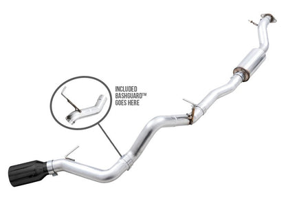 AWE Tuning 2021+ Ford Bronco 0FG Single Rear Exit Exhaust w/Diamond Black Tip & Bash Guard Exhaust offroad accessory | Iron Ridge Offroad