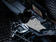 AWE Tuning 2021+ Ford Bronco 0FG Single Rear Exit Exhaust w/Diamond Black Tip & Bash Guard Exhaust offroad accessory | Iron Ridge Offroad