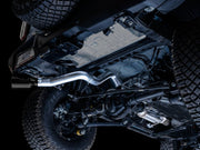 AWE Tuning 2021+ Ford Bronco 0FG Single Rear Exit Exhaust w/Diamond Black Tip & Bash Guard Exhaust offroad accessory | Iron Ridge Offroad