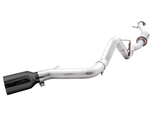 AWE Tuning 2021+ Ford Bronco 0FG Single Rear Exit Exhaust w/Diamond Black Tip & Bash Guard Exhaust offroad accessory | Iron Ridge Offroad