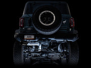 AWE Tuning 2021+ Ford Bronco 0FG Single Rear Exit Exhaust w/Diamond Black Tip & Bash Guard Exhaust offroad accessory | Iron Ridge Offroad