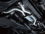AWE Tuning 2021+ Ford Bronco Raptor 4WD Dual BashGuards Cat - Back SwitchPath Exhaust (No Tips) Exhaust offroad accessory | Iron Ridge Offroad