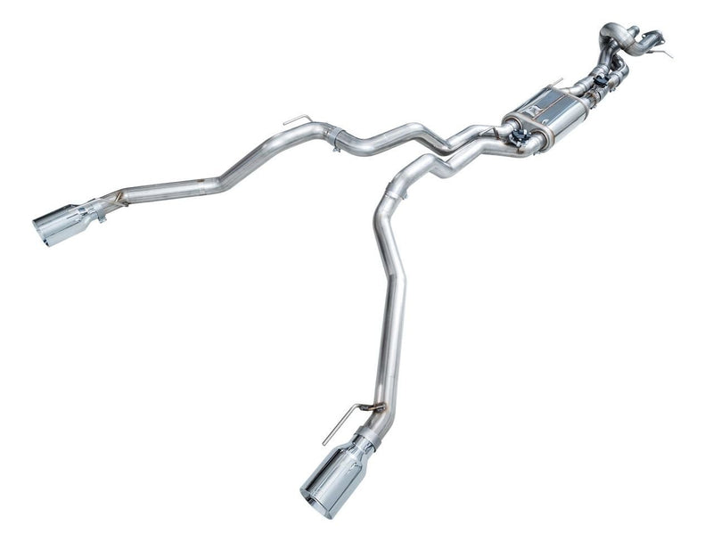 AWE Tuning SwitchPath™ Cat-Back Exhaust Chrome Silver Tips Ford Ranger Raptor | 2024-26 (3025-32306) Exhaust, Mufflers & Tips offroad accessory | Iron Ridge Offroad