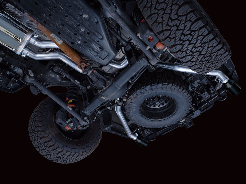 AWE Tuning SwitchPath™ Cat-Back Exhaust Diamond Black Tips Ford Ranger Raptor | 2024-26 (3025-33306) Exhaust, Mufflers & Tips offroad accessory | Iron Ridge Offroad