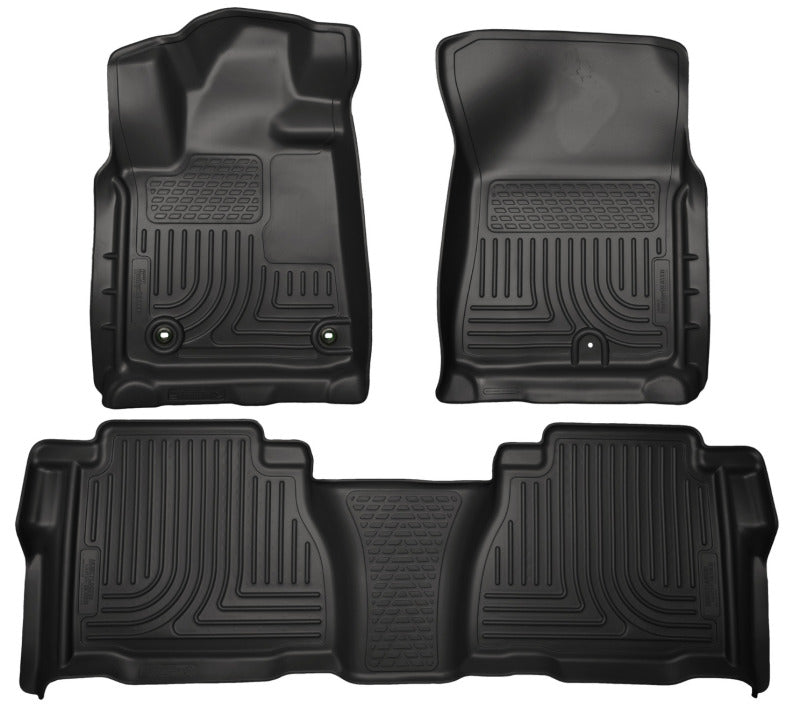 Husky Liners Weatherbeater Black Front & 2nd Seat Floor Liners | Toyota Tundra (12-13) (99591)