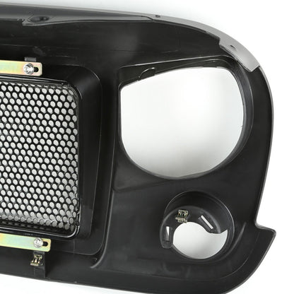 Rugged Ridge Spartan Satin Black Grille: Fits Most Jeep Wrangler Models (2007-2018)