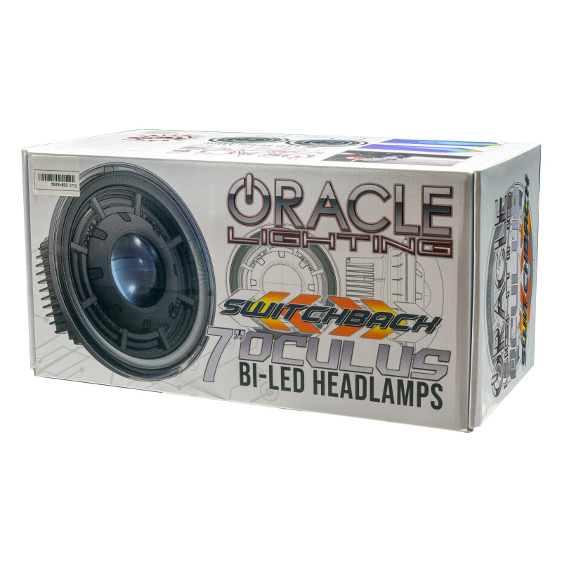 ORACLE Lighting Oculus 7in Switchback Bi-LED Projector Headlights: Jeep Wrangler (07-17) / JK (18)