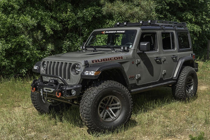 Rugged Ridge Black Front Tube Fender Flares | Jeep JL/JT (18-26) / JK (07-18) (11703.04)
