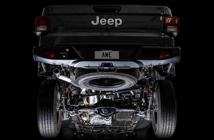 AWE Trail Edition Cat-Back Exhaust (Single Turn-Down Exit): Jeep Wrangler JK 3.6L V6 2012 - 2018