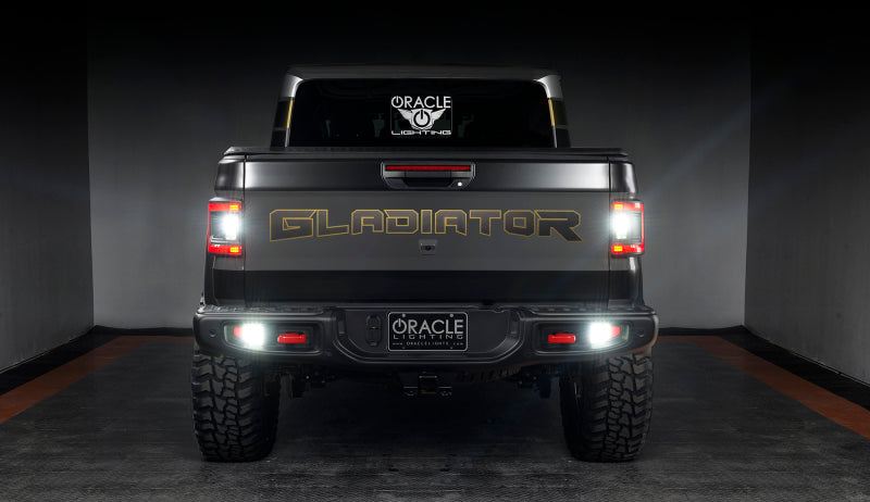 Oracle Lighting Flush Mount LED Tail Lights: Jeep Gladiator 2020-2024 w/ Tinted Lens