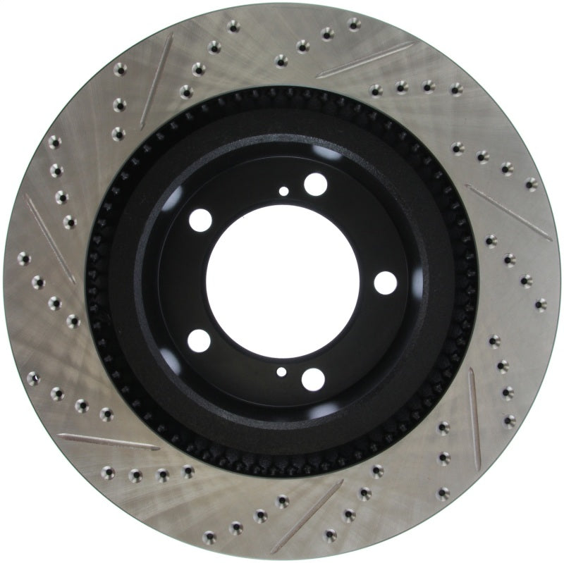StopTech Front Left Slotted & Drilled Rotor | Toyota Tundra / Sequoia (14-21) (127.44156L)