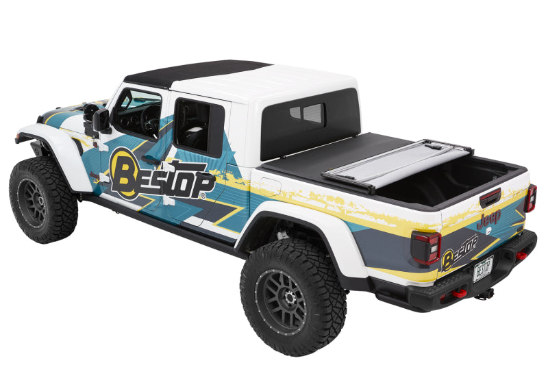 Bestop Fold Soft Tonneau (Black Diamond) (REAR): Jeep Gladiator 2020-2024 3.0L/3.6L