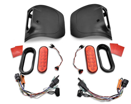 Rugged Ridge Flush Mount LED Tail Light Set (PAIR): Jeep Gladiator (18-26) - Black
