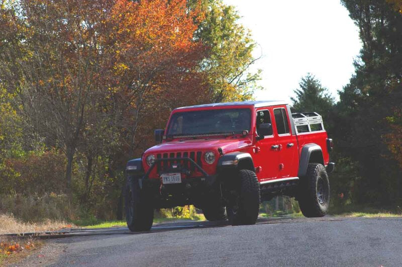 Fishbone Offroad Half Height Tackle Bed Rack: Fits Most Jeep Wrangler / Gladiator Models (2018-2026)