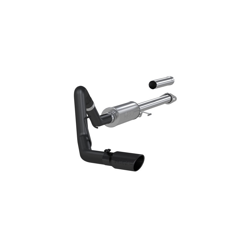 MBRP 3in Cat-Back Single Side Black Exhaust System | Ford F-150 2.7L / 3.5L EcoBoost (15) (S5253BLK)