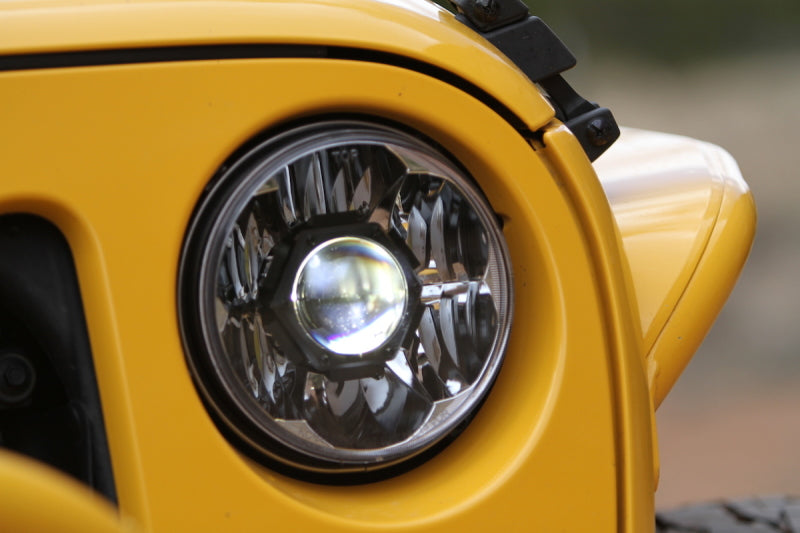 KC HiLiTES 7" Gravity LED Pro DOT Headlight (F&R): Jeep Wrangler JK 2007-2018