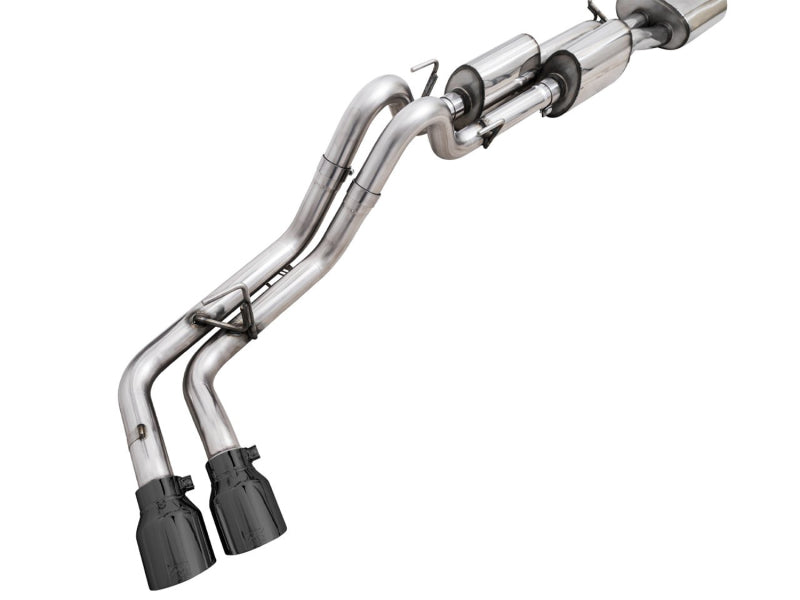 AWE 16-22 Toyota Tacoma Dual Catback Exhaust w/ BashGuard | Toyota Tacoma (16-19, 20-23) (3015-33826)