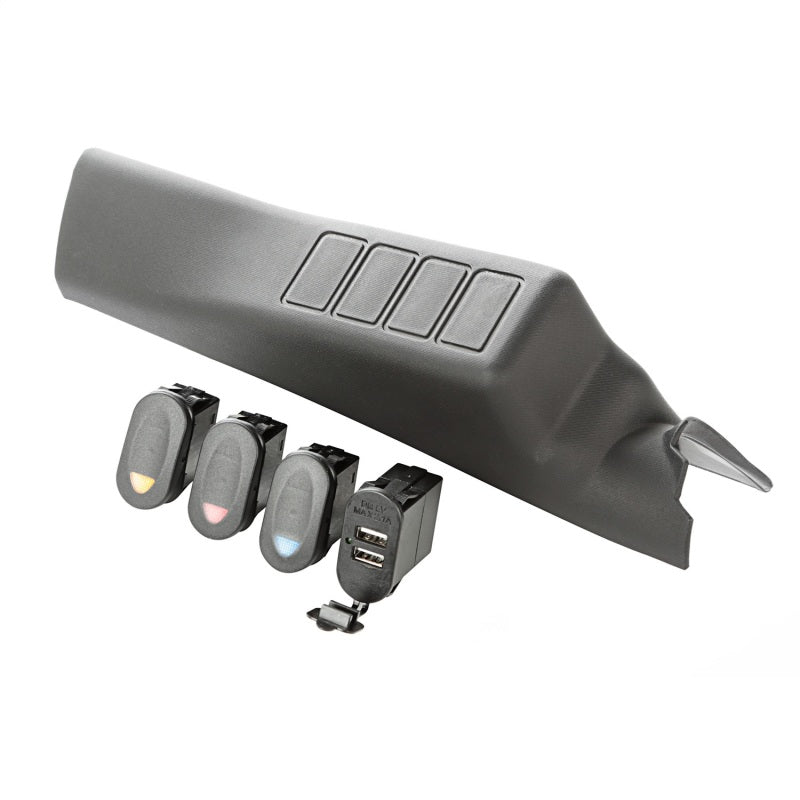 Rugged Ridge A-Pillar Pod Kit 3 Switch USB | Jeep Wrangler (07-25) (17235.98)