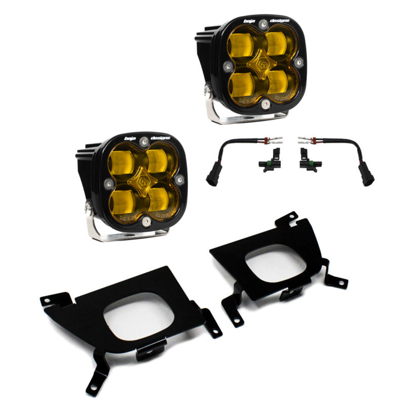 Baja Designs SAE Amber Fog Pocket Kit | Chevrolet Silverado 1500 (19-26) / Silverado 2500HD (20-26) / Silverado 3500HD (20-26) (447529)