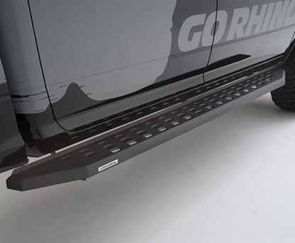 Go Rhino RB20 Running Boards Complete Kit w/ Brackets: Fits Dodge / Ram 1500 / 2500 / 3500 (02-26)