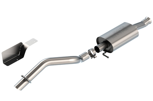 Borla S-Type Climber Cat-Back Exhaust Turn Down Tip (REAR): Jeep Wrangler JL 2018-2024 2.0L