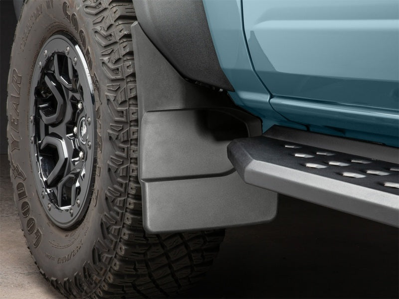 WeatherTech 21-25 Ford Bronco No Drill Mudflaps - Black | Ford Bronco (21-26) (110185)