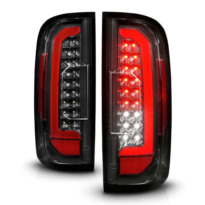 ANZO LED Tail Light Assembly w/ Red Lightbar Black Housing/Clear Lens | GMC Canyon (15-21) (311434)