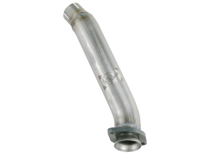 AFE Twisted Steel Loop Delete Down-Pipe (2-1/2" Aluminized Steel): Jeep Wrangler JK 3.6L V6 2012 - 2018