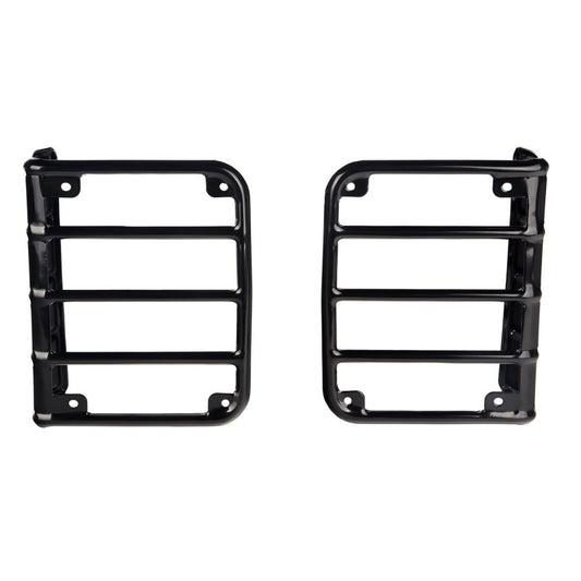 Rugged Ridge Black Euro Tail Light Guards | Jeep Wrangler JK / JL (11226.02)