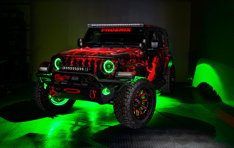 ORACLE Lighting Hi-Perf LED Fog Lights (FRONT): Jeep Wrangler / Gladiator (07-26) - Black
