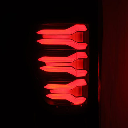 AlphaRex LUXX-Series LED Tail Lights Black-Red | Ford F150/F150 Raptor (21-23) (653030)