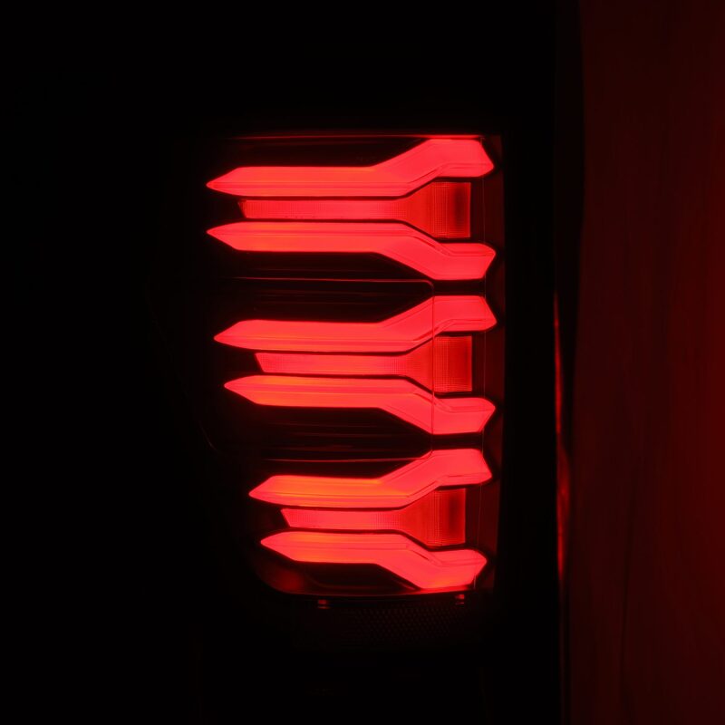 AlphaRex LUXX-Series LED Tail Lights Black-Red | Ford F150/F150 Raptor (21-23) (653030)