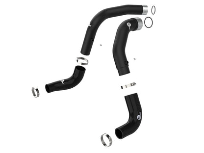 aFe BladeRunner Hot & Cold Charge Pipe Kit (BLACK): Jeep Gladiator / Wrangler 3.0L EcoDiesel (21-23)