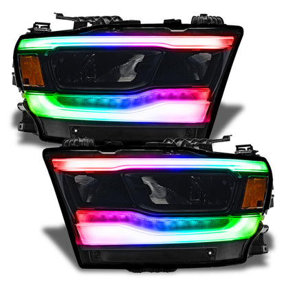 Oracle Lighting RGB+W Headlight DRL Kit: Ram 1500 2019-2024