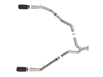 aFe Large Bore-HD 3" 409 SS DPF-Back Exhaust w/ Black Tip: Ram 1500 3.0L (19-24)