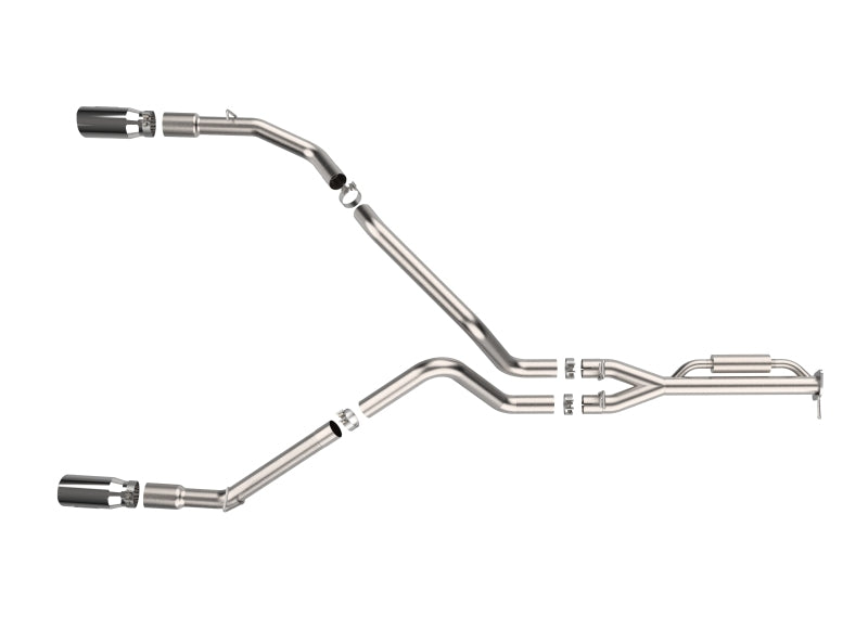 aFe Vulcan Series 3-3.5in SS Cat-Back Exhaust w/Dual 4.5in Tips | Ford F-150 Raptor (21-24) (49-33151-P)