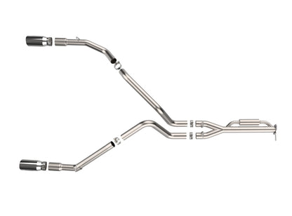 aFe Vulcan Series 3-3.5in SS Cat-Back Exhaust w/Dual 4.5in Tips | Ford F-150 Raptor (21-24) (49-33151-P)