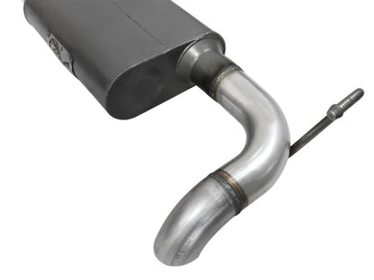 AFE Scorpion Aluminized Steel Cat-Back Exhaust System: Jeep Wrangler JK 2007 - 2018 (3.6L & 3.8L V6 2-Door Models)