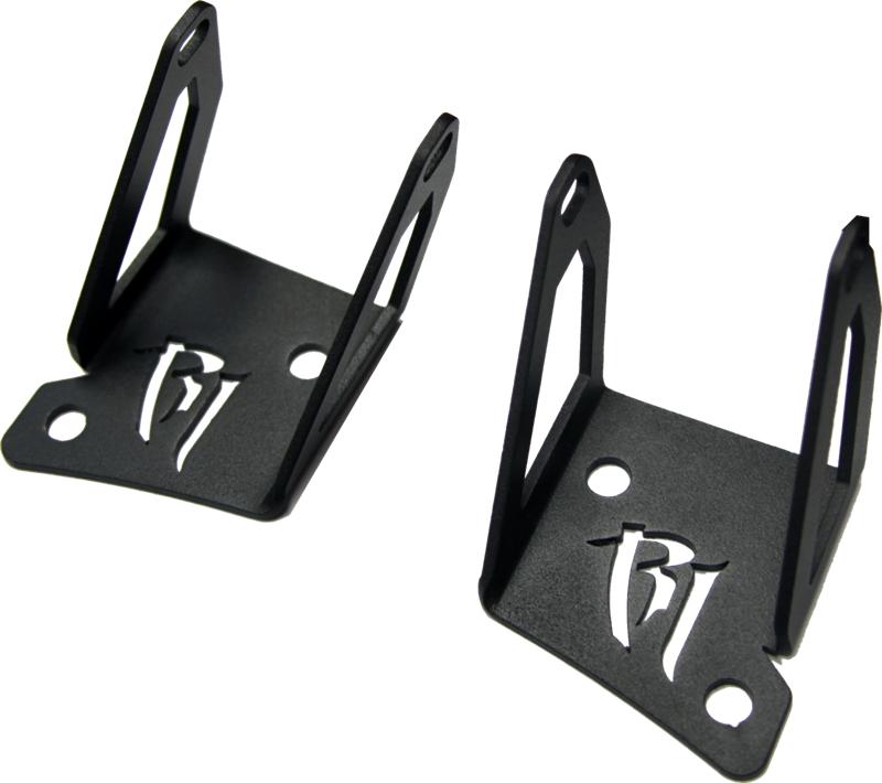 Rigid Industries PRO A-Pillar Mounts (S/S) (F&R): Jeep Wrangler JK 2007-2018