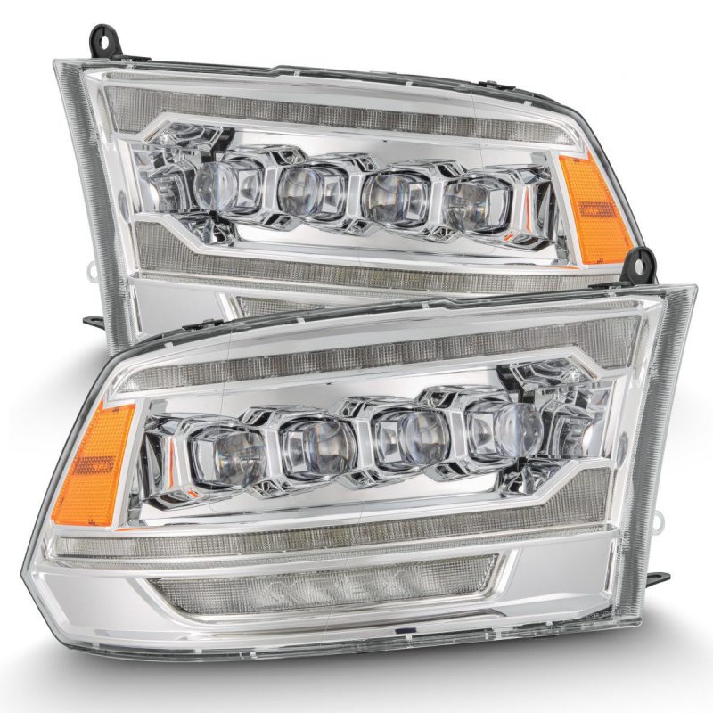 AlphaRex NOVA LED Projector Headlights (Chrome): Dodge Ram 2009 - 2018 (1500, 2500 & 3500)